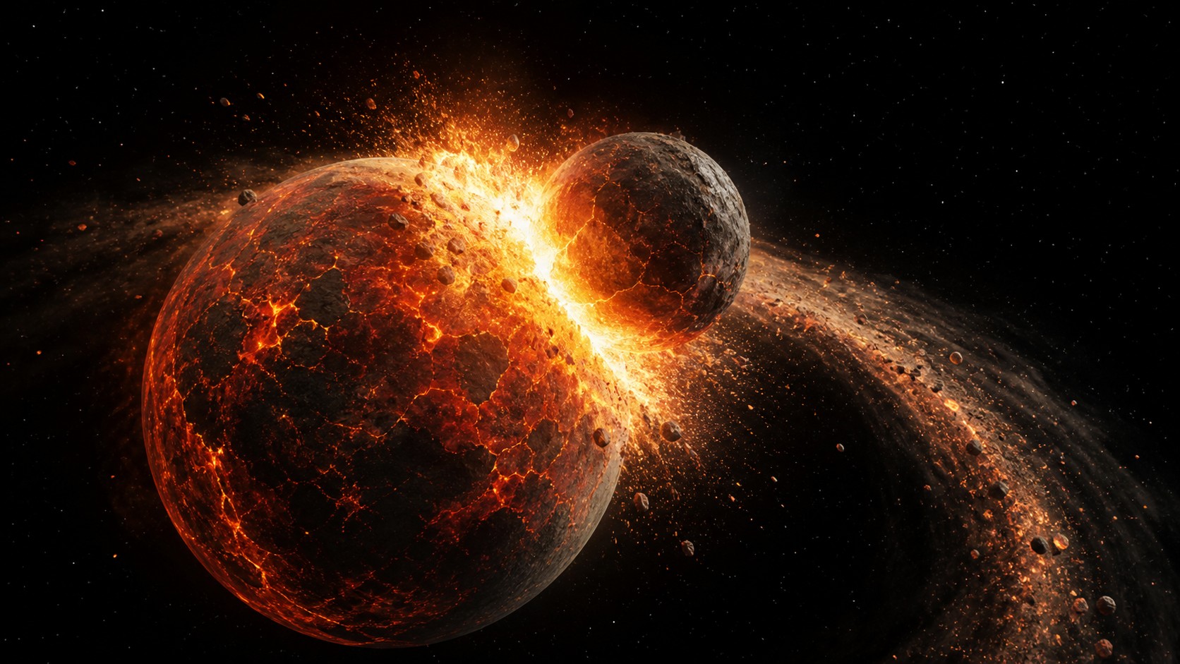 Perché la Terra ha una sola Luna: la teoria dell'impatto gigante
