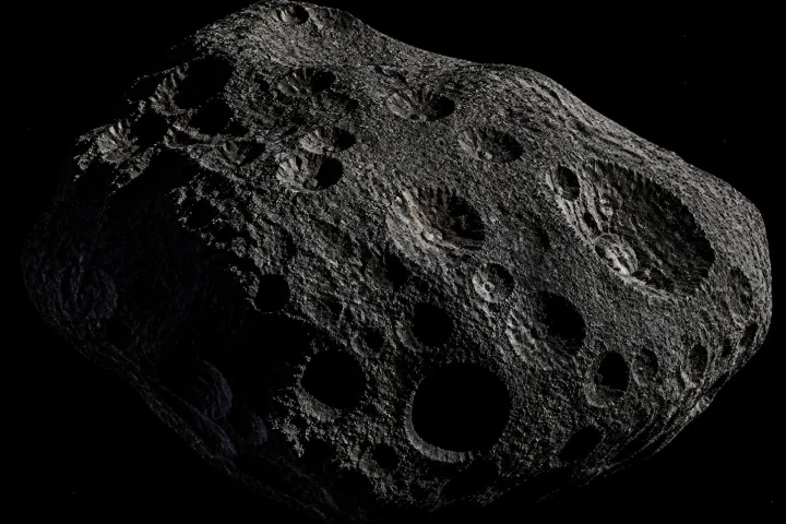 La sonda Lucy della NASA in viaggio verso gli asteroidi troiani di Giove, rappresentazione scientifica