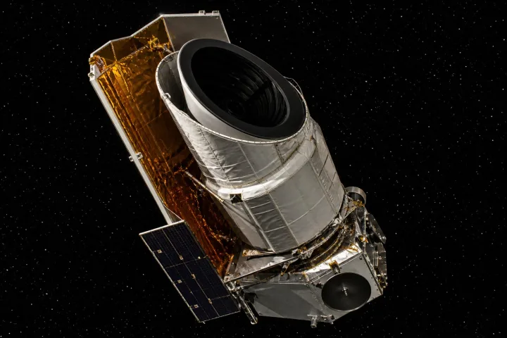 Il telescopio spaziale Spitzer nello spazio, rappresentazione scientifica NASA