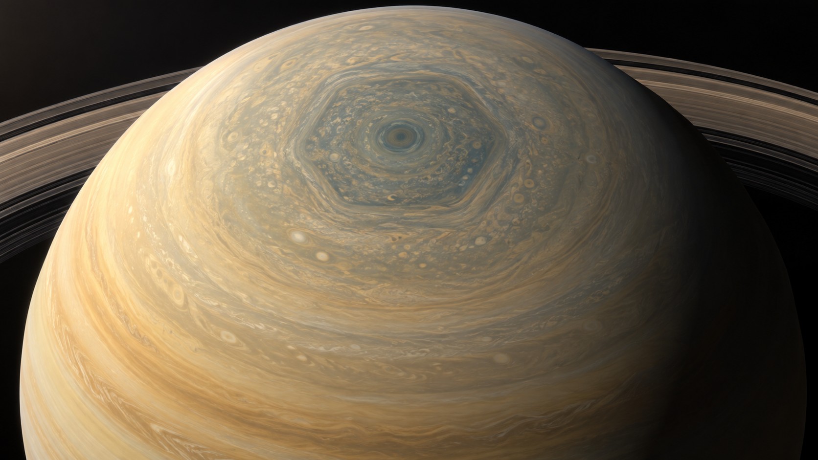 L'esagono misterioso al polo nord di Saturno