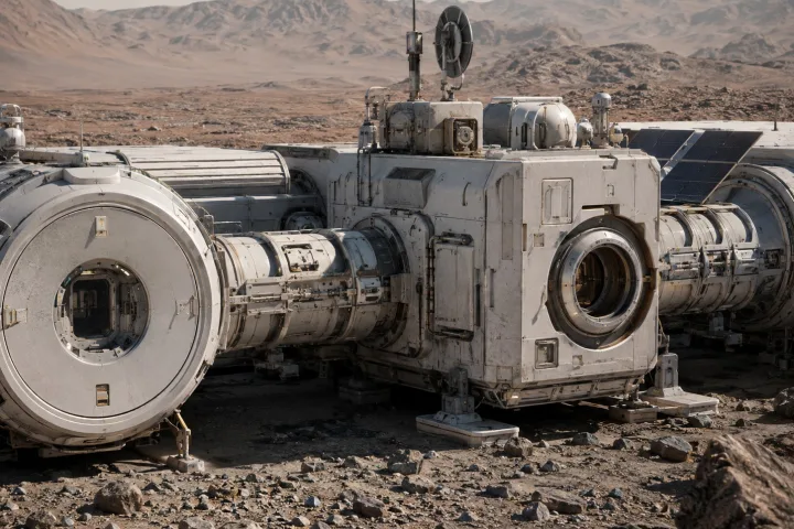 Confronto scientifico tra una possibile base spaziale sulla Luna e una su Marte