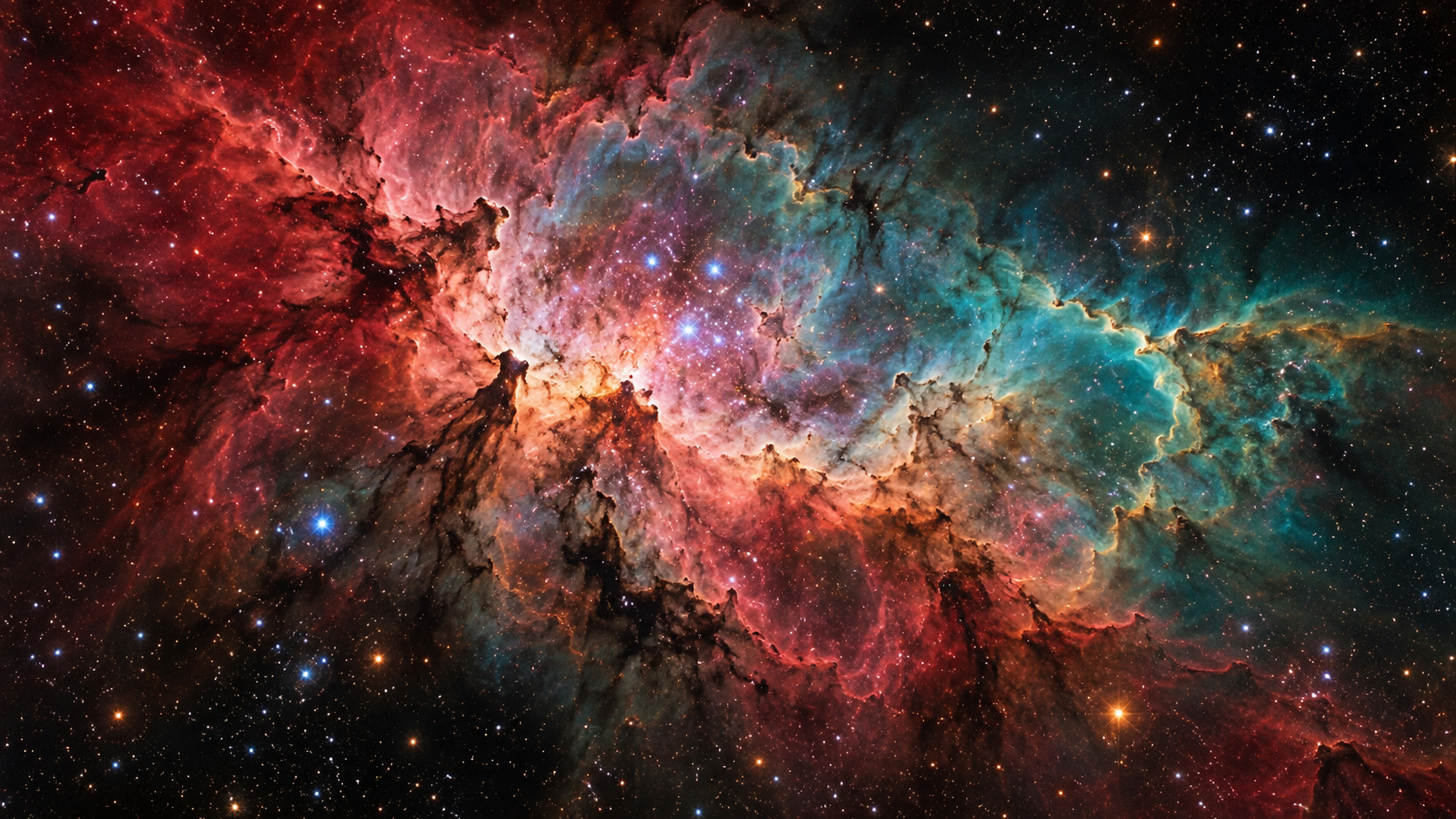 Come nascono i colori delle nebulose