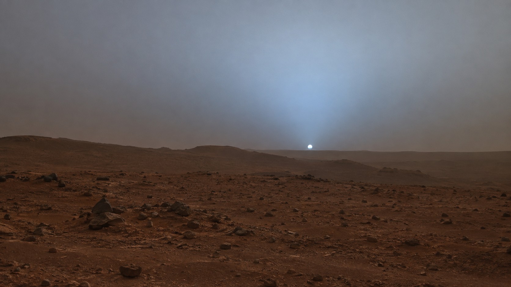 Perché su Marte i tramonti sono blu